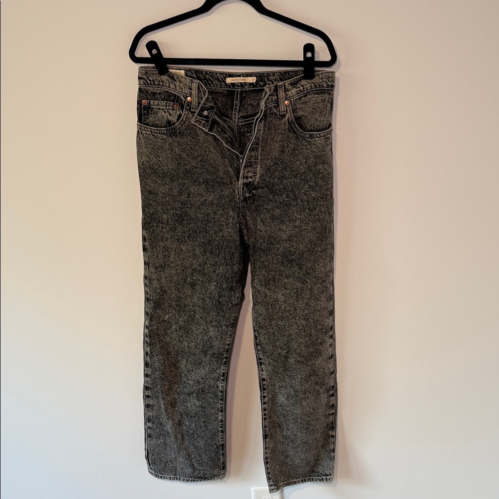 Levi's Acid Wash Ribcage High Rise Women's Jeans